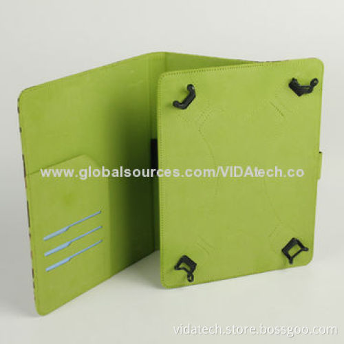 Camouflage Pattern Universal Leather Case with Card Slot and Holder, for Tablet PC